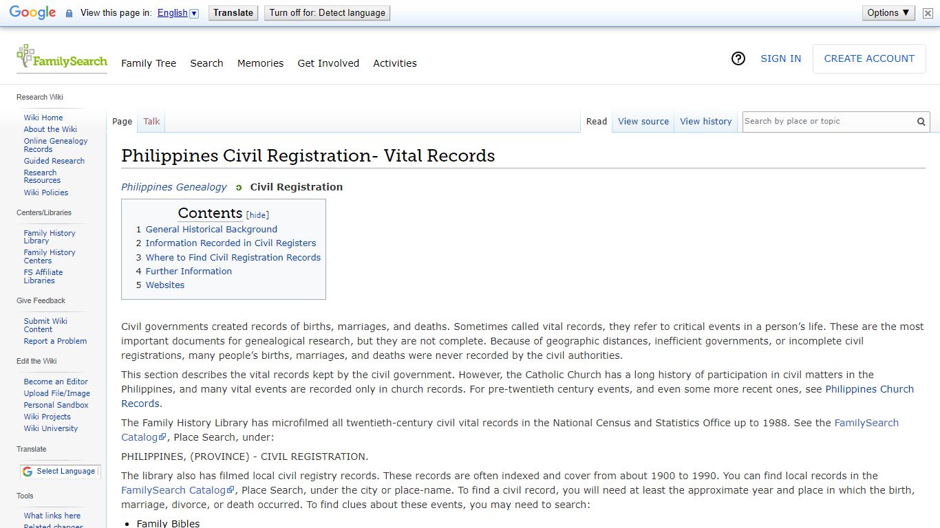 Philippines Civil Registration- Vital Records • FamilySearch